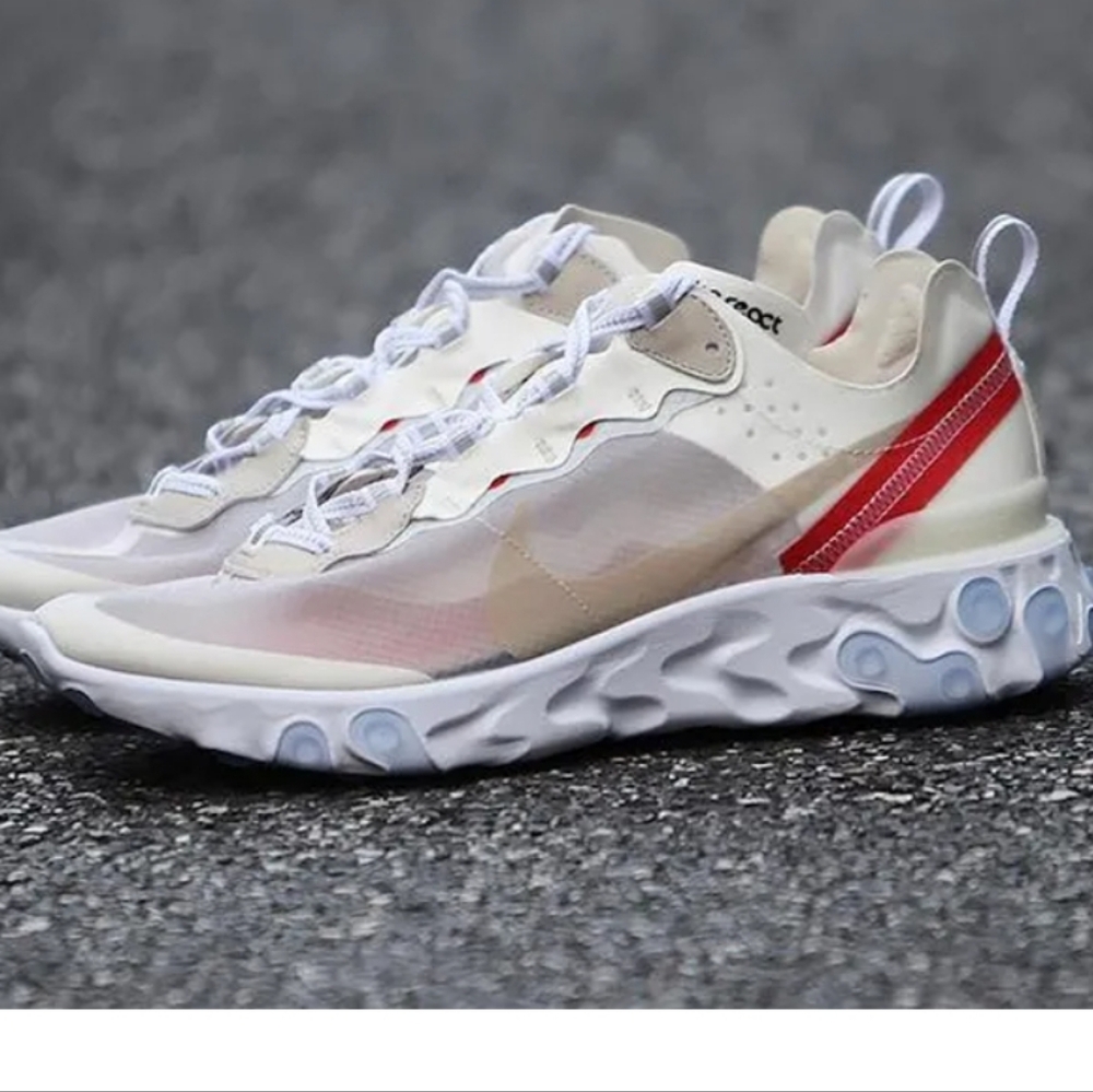 Nike React Element 87 Epic Sail Light Bone 15 - Picture 3 of 14